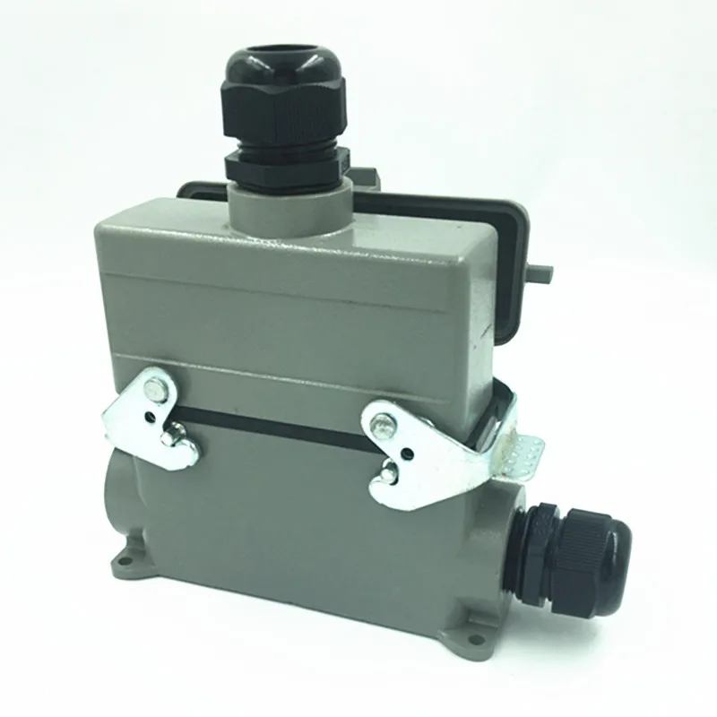 Connecteur Résistant Rectangulaire Prise Coureur Chaud Plug-in Prise Étanche HDC-HE-024-3 Surface Monté 24-core