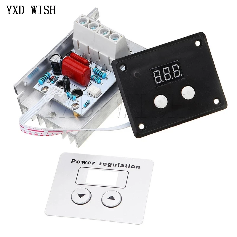 110V - 220V 2000W 3800W 4000W 5000W 6000W 10000W SCR Voltage Regulator LED Dimmer Motor Speed Controller 220 V Dimming Dimmers