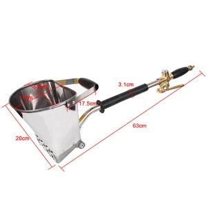 Hazne Kovalı Harç Çimento püskürtme Tabancası, yüksek Basınç, Vakum, Pompa, Jet, Otomatik şanzıman, Beton Duvar, Sıva Sıva Püskürtücü, 4l, 5L 6 Büyük satış-makine-ürünü-1 numara