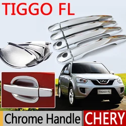 Hot Sale For Chery Tiggo FL Accessories Chrome Door Handle 2011 2012 2013 2014 2015 Car Covers Stickers Car Styling