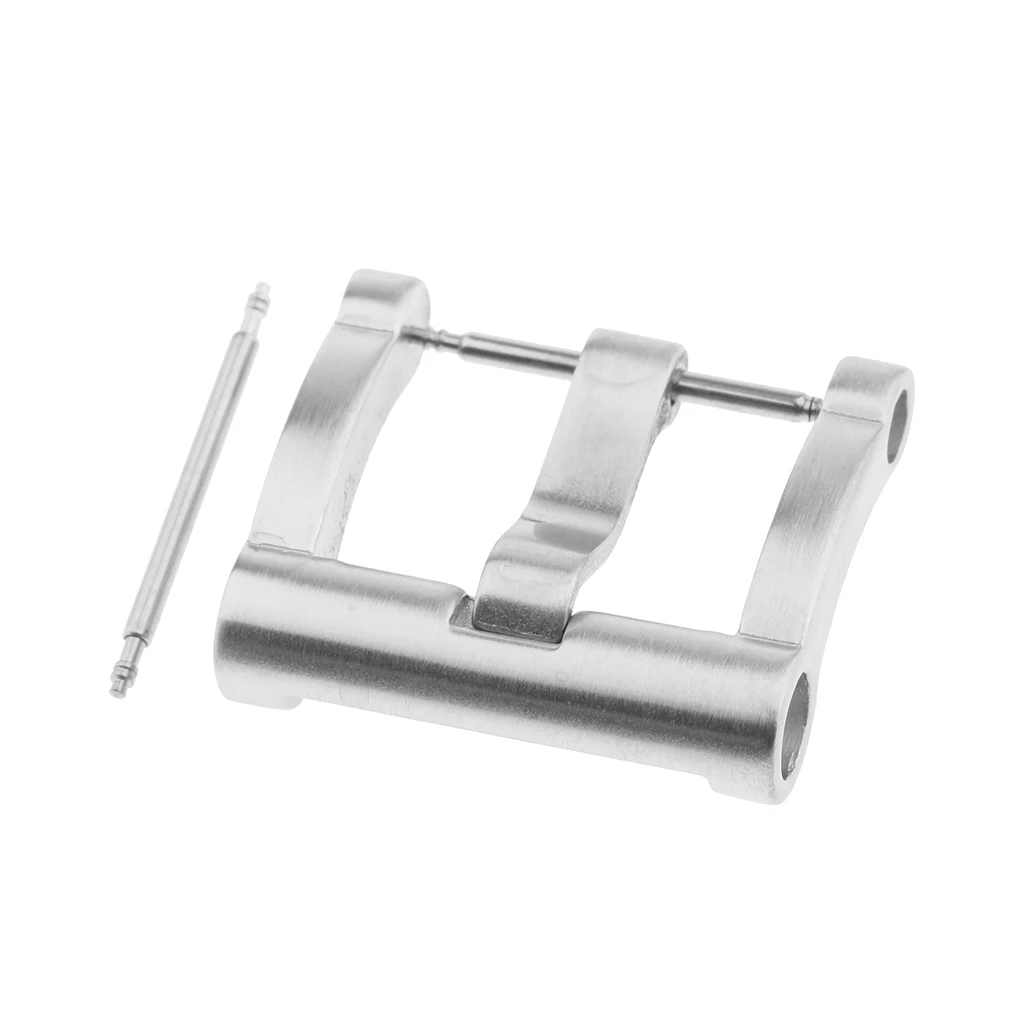 20mm Brushed Steel Replacement Pin Buckle Watch Buckle for Watch Band Straps