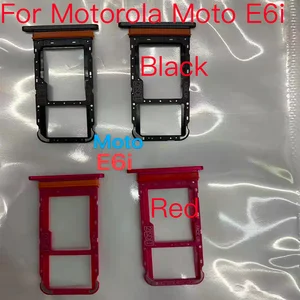 Bilashmart 1 BackShell Sim Tray Holder Motorola Moto E6i Force SIM Card Tray Slot Holder Adapter Socket Repair Parts