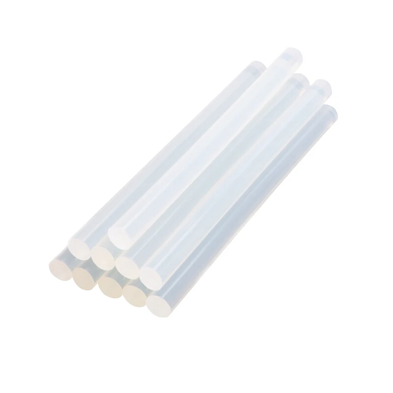 100pcs 7mm x 100mm Hot-melt Pistola di Colla di Riparazione Accessori Della Lega Trasparente Hot-melt Pistola colla Spiedi Pistola Strumenti FAI DA TE