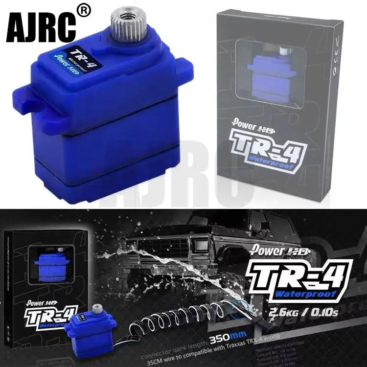 RC Vehicles Model Parts HD TR-4 Mini 7.4V 2.6KG Waterproof Metal Gear Servo for Trax TRX-4 TRX-6 G63 Servo Replaces 2065