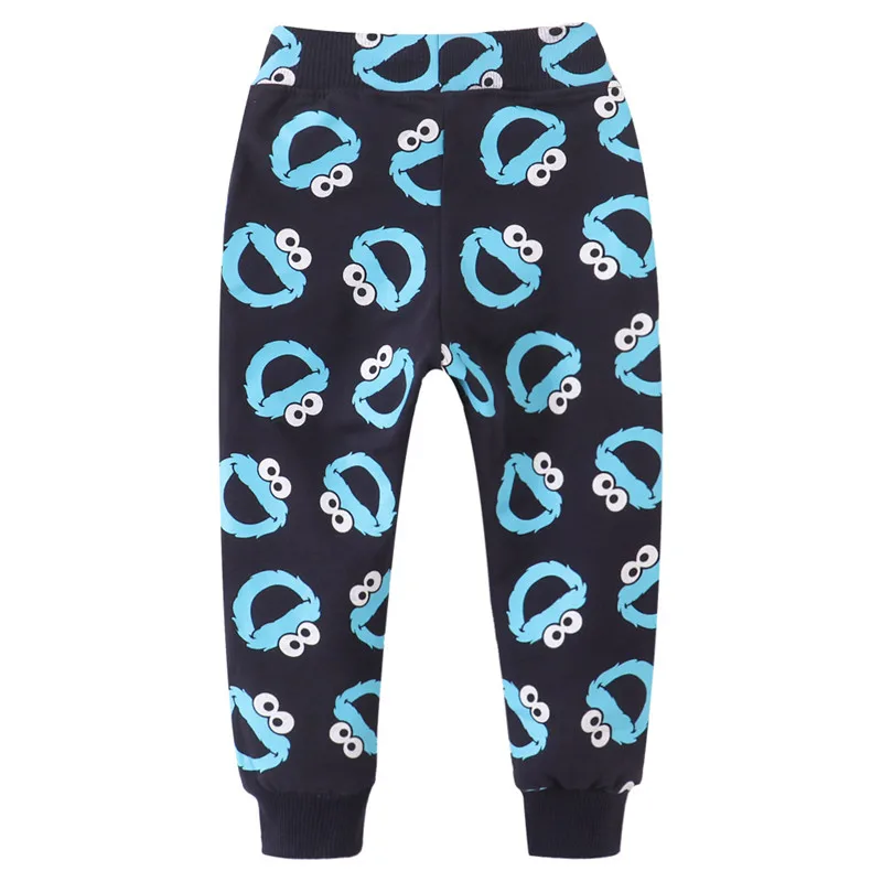 

Jumping Meters New Cartoon Print Boys Girls Sweatpants Autumn Winter Children's Clothes Drawstring Full Length Trousers Pants