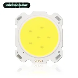 Bombilla LED COB de alta calidad de 20mm, 3W, 5W, 7W, 10W, 250mA, con Chip de fuente de luz, foco de luz descendente, lote de 10 piezas