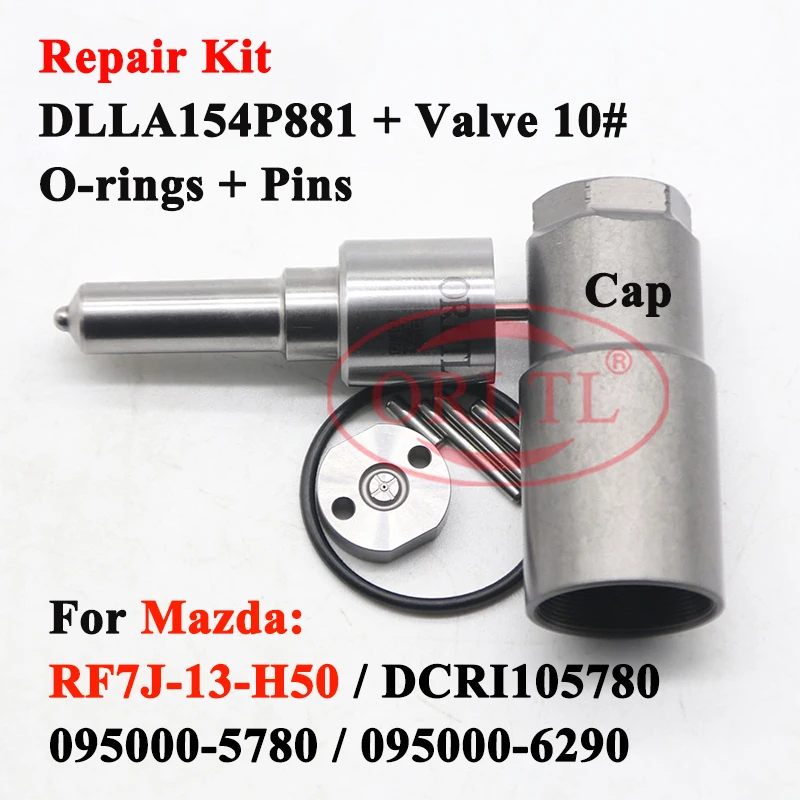 095000-5780 Repair Kit DCRI105780 Common Rail Injector Nozzle DLLA154P881 RF7J-13-H50 For Mazda Denso 095000-5780