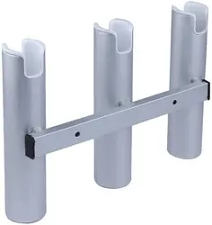 Supporto per canna da pesca a 3 tubi in alluminio con 3 canne per camion per barche Marine