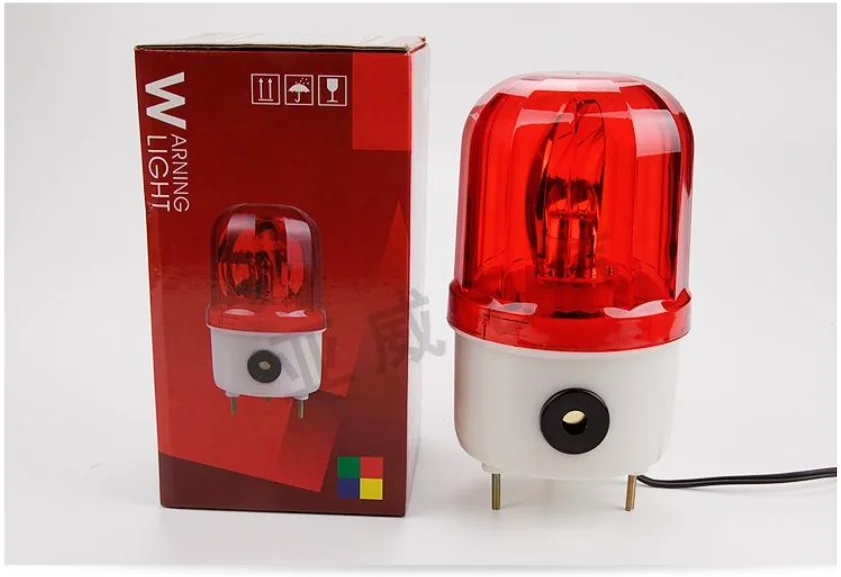 DC24V AC 220v 110v alarm light with sound Rotatory Strobe Alarm Warning Light Lamp for Gate Opener