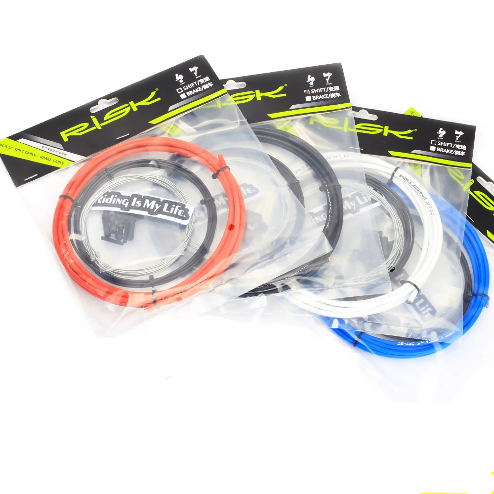 Risico Fiets Brake Cable Kit Shift Behuizing Gids Mountain Mtb Racefiets Innerlijke Draad Lijn Set Derailleur Hose End Cap fietsen Buis