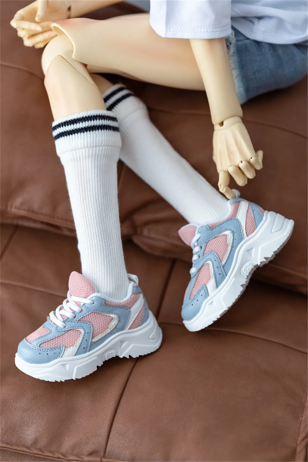 

Multicolored Casual Network-surface Sneakers Sport Shoes 1/3 ID75 68 70cm Spot Inventory Black White Blue BJD Doll Accessories