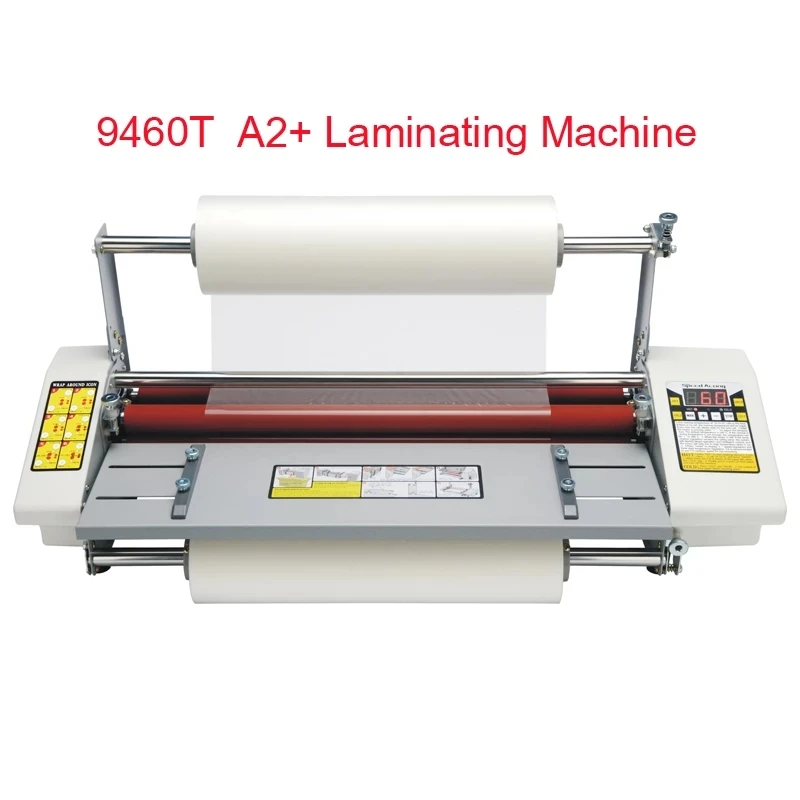 9460T A2+ Paper Laminating Machine English Version Four Roller Cold Hot Laminator Rolling Machine film photo Laminating Machine