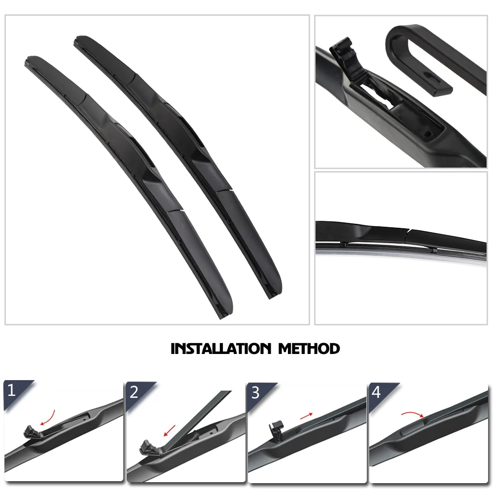 Escobilla de limpiaparabrisas para ventana delantera de coche, limpiaparabrisas compatible con cuchillas, accesorios para Renault Trafic MK2, 24 \'\'+