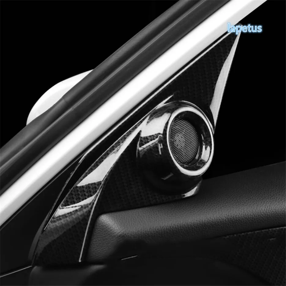 Instrument Panel Screen Frame Reading Lights Cover Cup Holder Trim For Honda Civic 10th FC FK 2016 - 2020 Carbon Fiber Interior