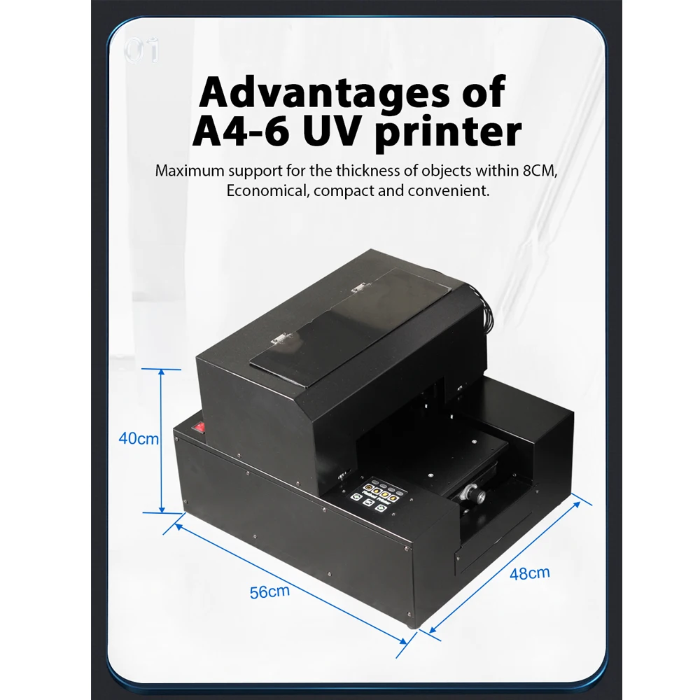 SHBK small A4 UV flatbed printer for mobile phone case cover, mobile phone case, silicone case, glass case, box, pen, printer