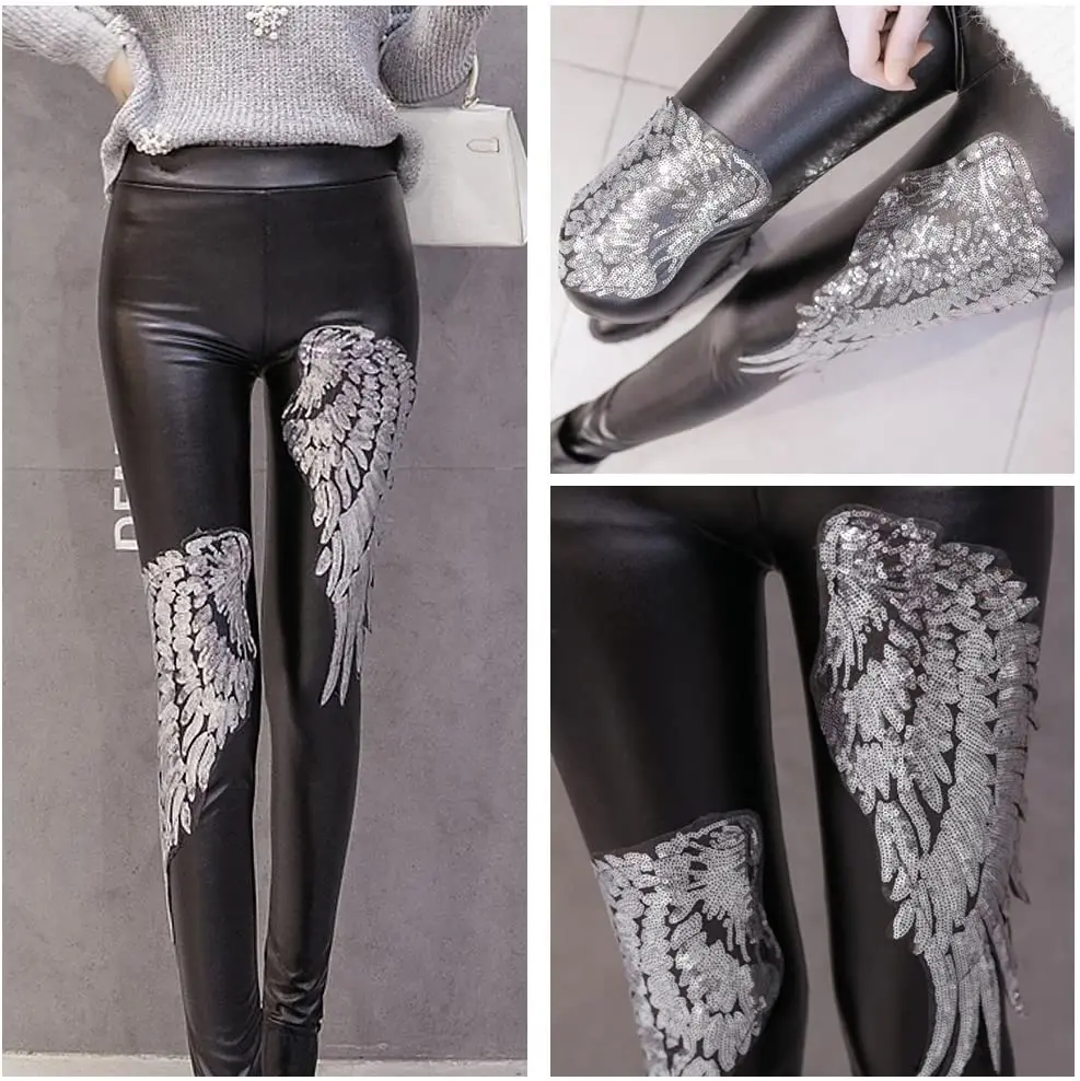 Wings Sequins Patches Silver Applique Wing Applique Iron On Wings Patches for Clothes Jackets Jeans Dress Hat DIY