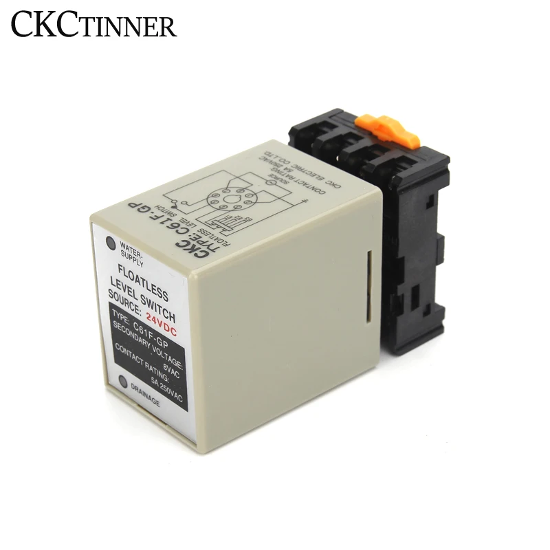 C61F - GP Water Level Controller Switch Pump Automatically Switches With Base Socket DC24V  AC220V AC380V