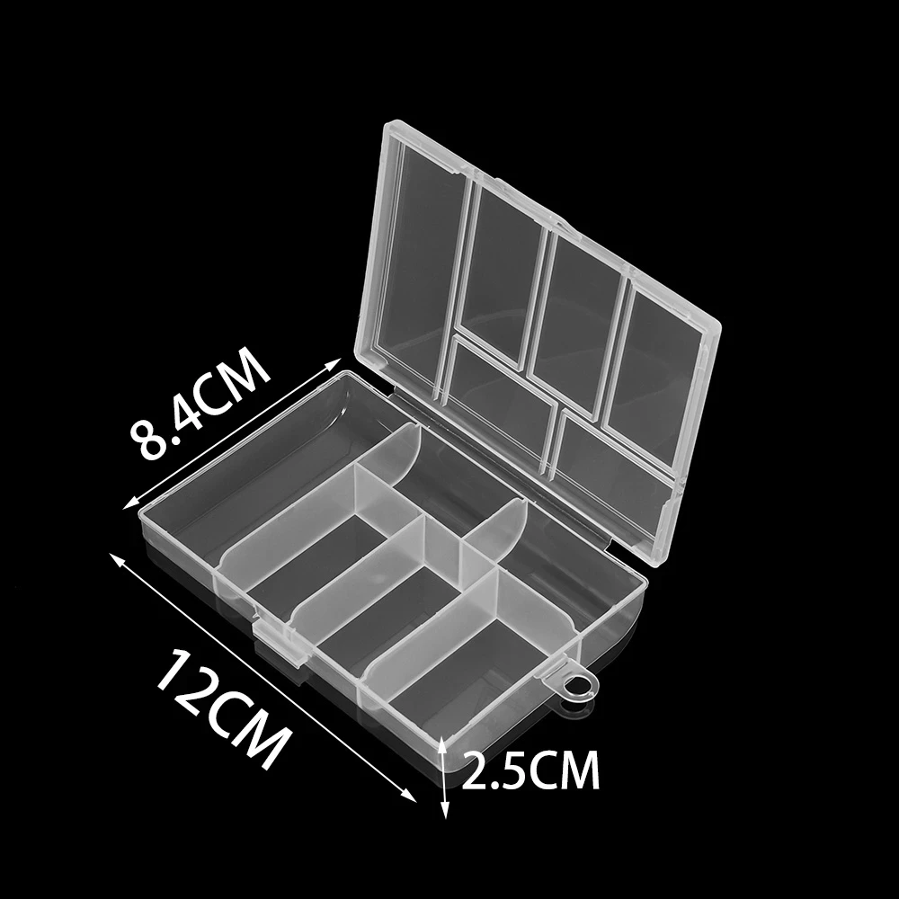 Caja de Herramientas de joyería con 6 ranuras, organizador de cuentas de almacenamiento, caja de joyería, embalaje de plástico de moda, caja de