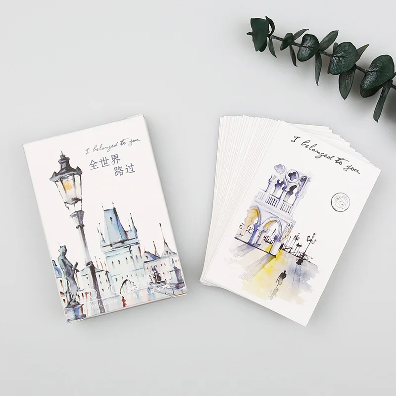 28 Sheets/Set All Over The World Lomo Card Mini Postcard/Greeting Card/Christmas Gift Card