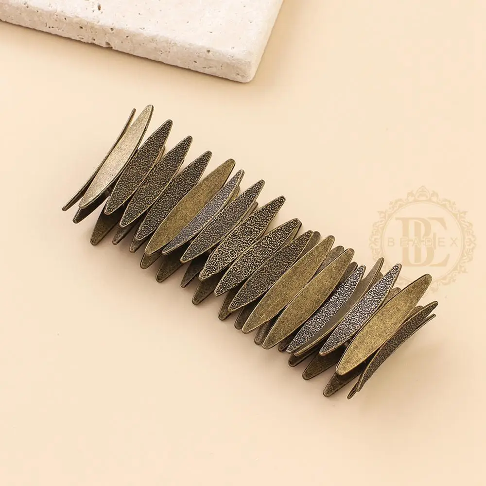 DIY Supply-One Fashion Jewelry Vintage Finish Zinc Based Alloy Bracelet with Elastic Cord (BE38)
