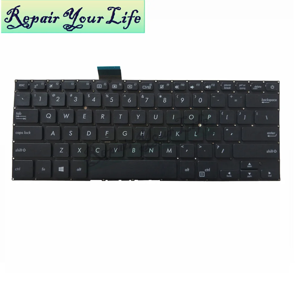 US English Keyboard for ASUS Vivobook 14 X405 X405U X405UA X405UQ X405UR S4000U 0KNB0-F120US00 AEXKDU000 9Z.NDASQ.201 NSK-WJ201