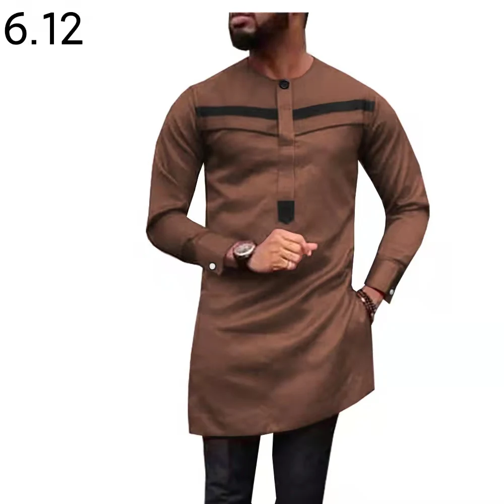 

African Men Suits Dashiki Clothing Print Shirts Tops+Long Pants with Pockets 2 Piece Set Ankara Outfit Blouse