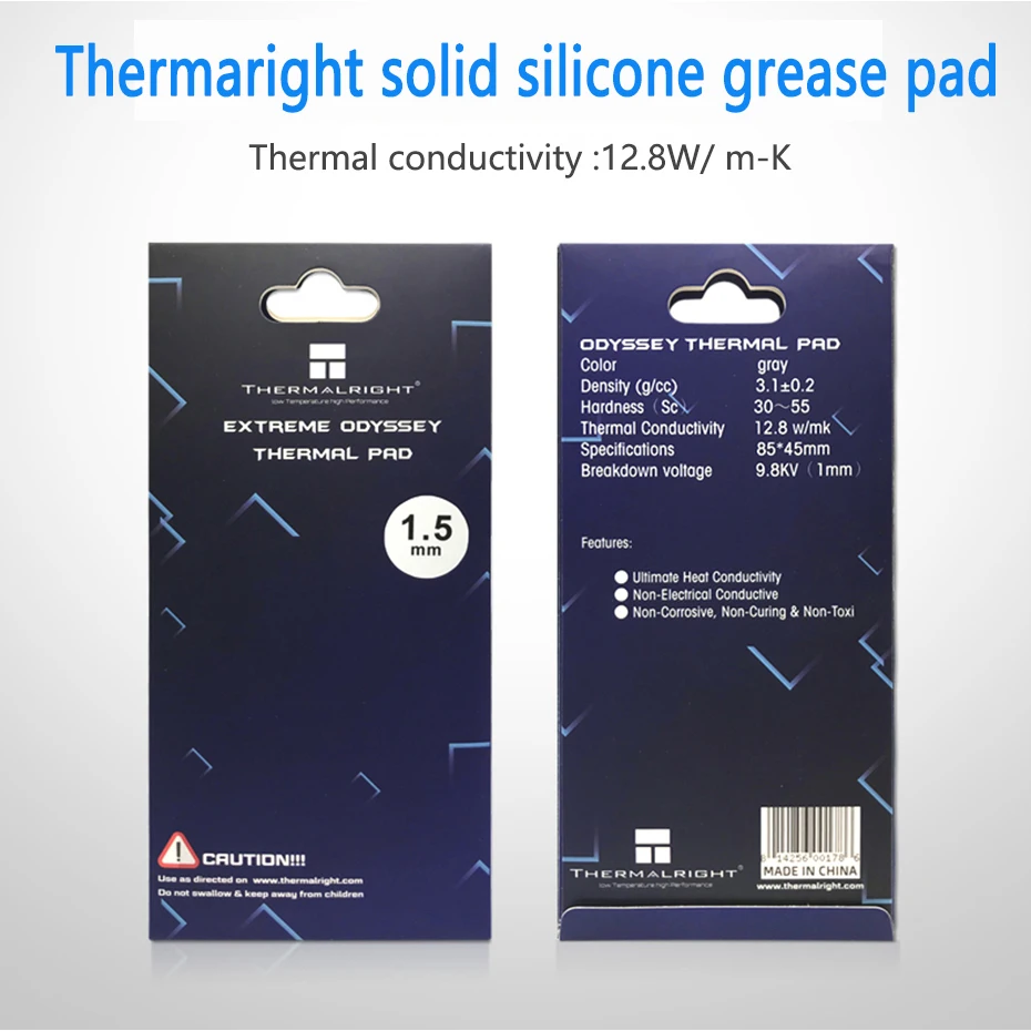 Thermalright ODYSSEY Thermal Pad 85x45mm 0.5mm/1.0mm/1.5mm/2.0mm Heat conduction not electric conduction GPU Card Cooling Mat