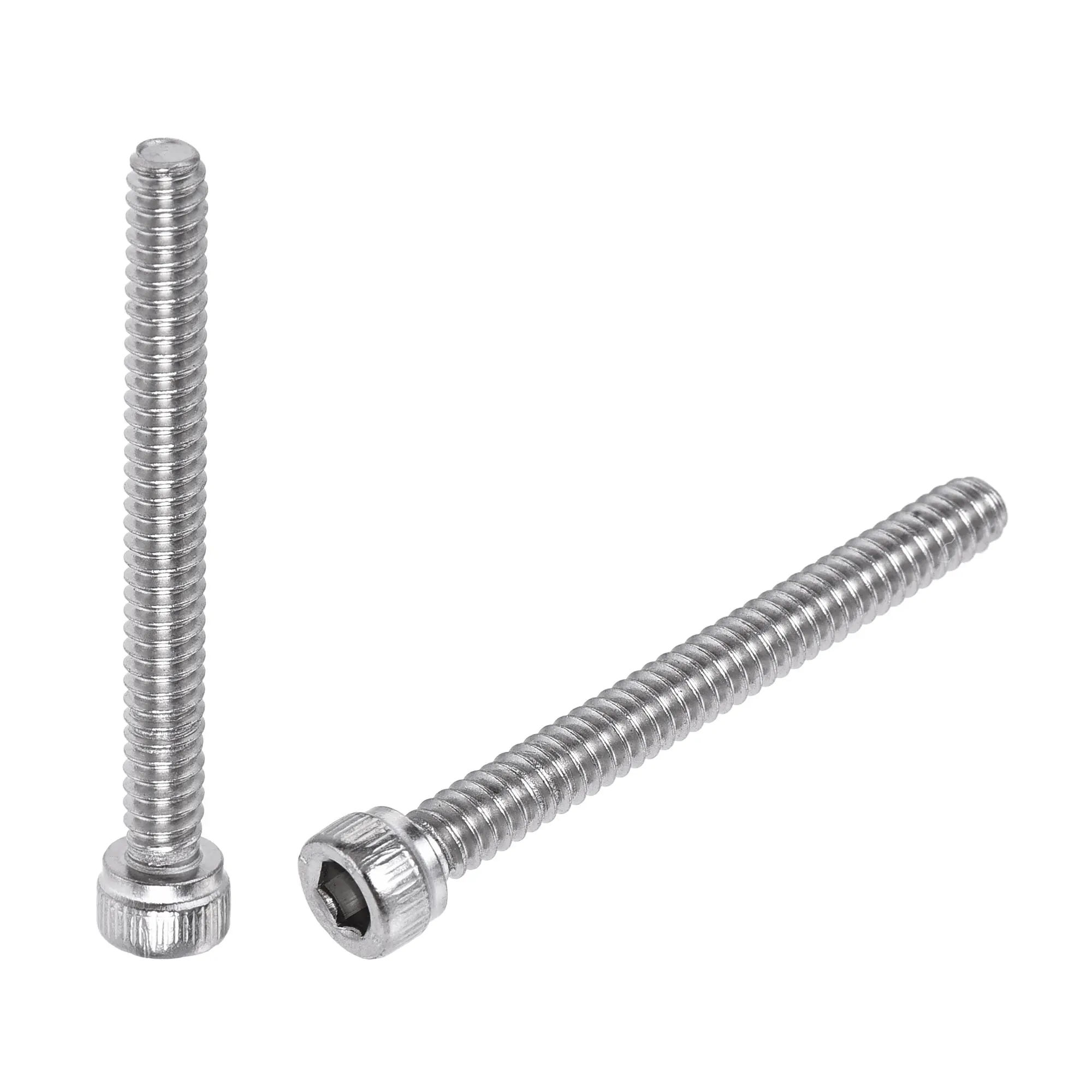 

uxcell #6-32x1-1/4" Hex Socket Head Cap Screw Bolts 304 Stainless Steel Polished 100pcs