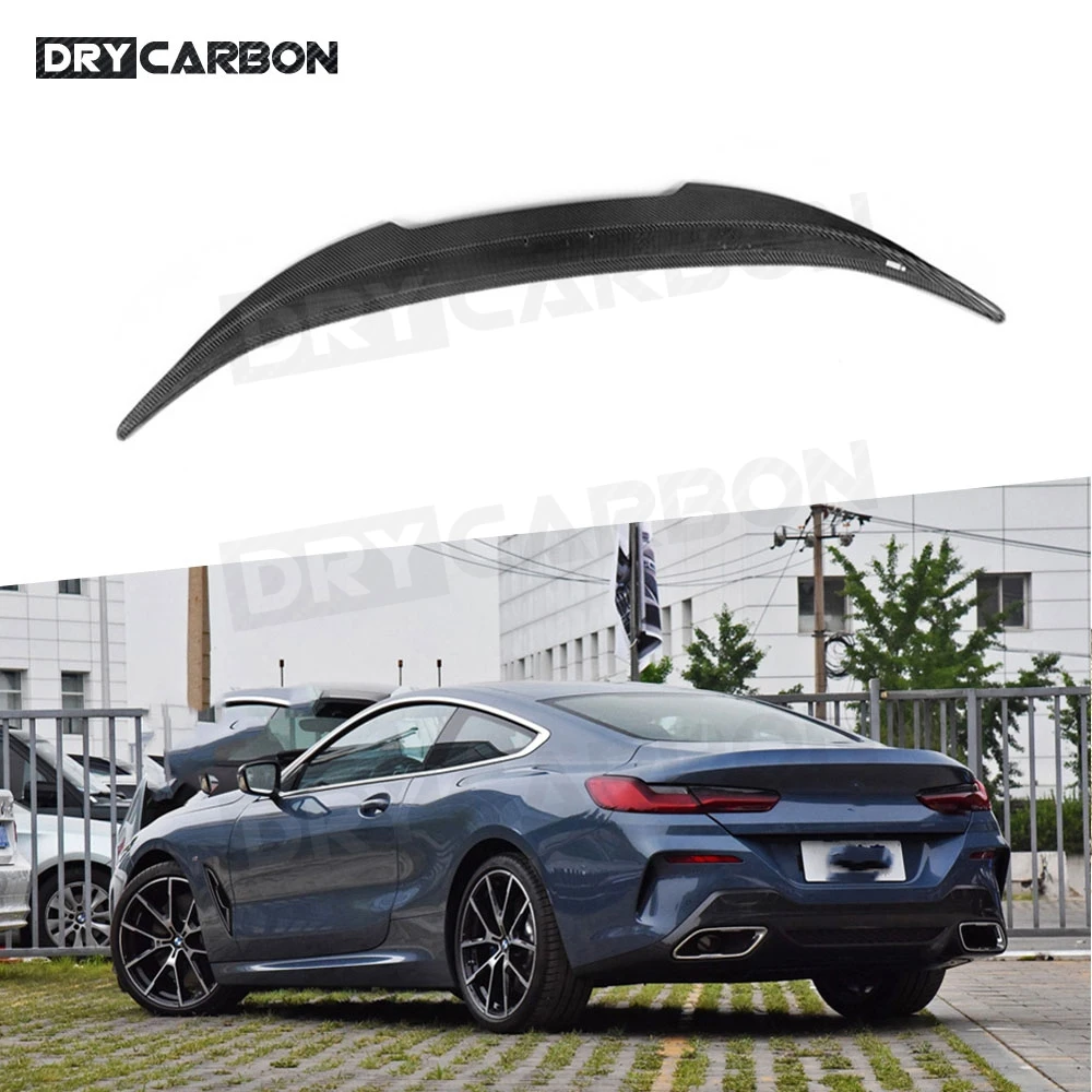 

Dry Carbon Fiber Rear Trunk Spoiler Boot Lip for BMW 8 Series G15 F92 M8 Coupe 2 Door 2020 UP Not Cabriolet Rear Bumper Wing