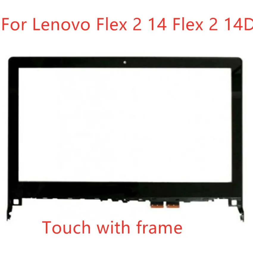 

New with frame bezel For Lenovo Flex 2-14 Flex 2 14 14D Tablet Touch Screen Panel Digitizer Glass Sensor Replacement 14-inch