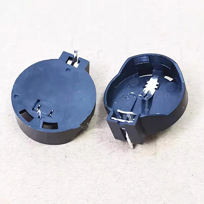 5/10/20Pcs Black Round Button Battery Holder for CR2032 2016 2025 3V Coin Cell Battery Socket Case