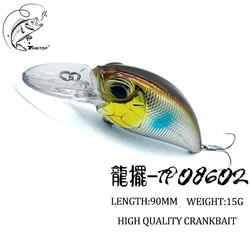 Thritop New Crankbait Wobblers Lure 15g 90mm High Quality Hooks TP086 5 Different Colors Artificial Bait Hard Fishing Cranks