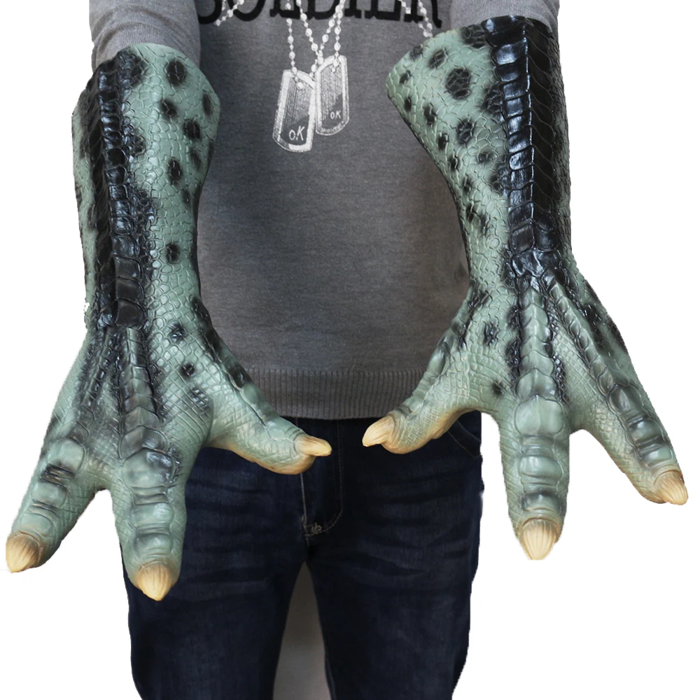 Zombie Rotted Hands Gloves Latex Arms and Hands Gloves Halloween Haunted House Monster Costume