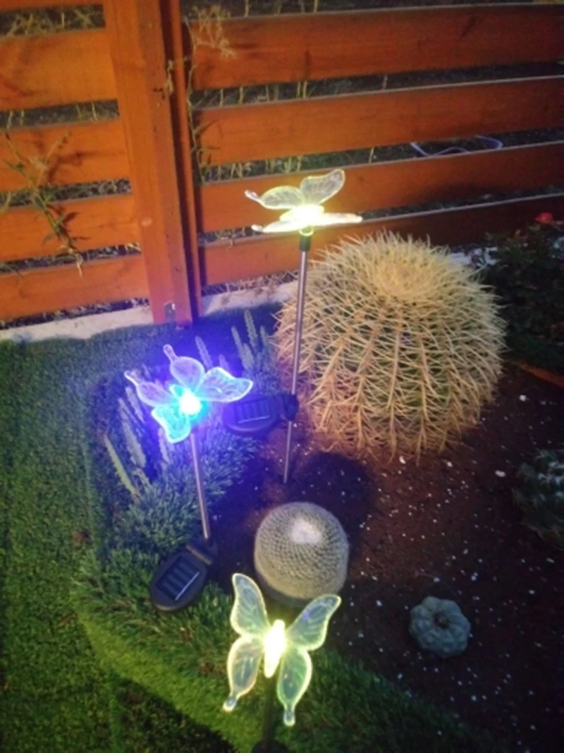 LED Solar Garden Light Tahan Air untuk Dekorasi Taman Kupu-kupu Burung Dragonfly Modern Jalan Rumput Solar Lampu Dekorasi Lampu