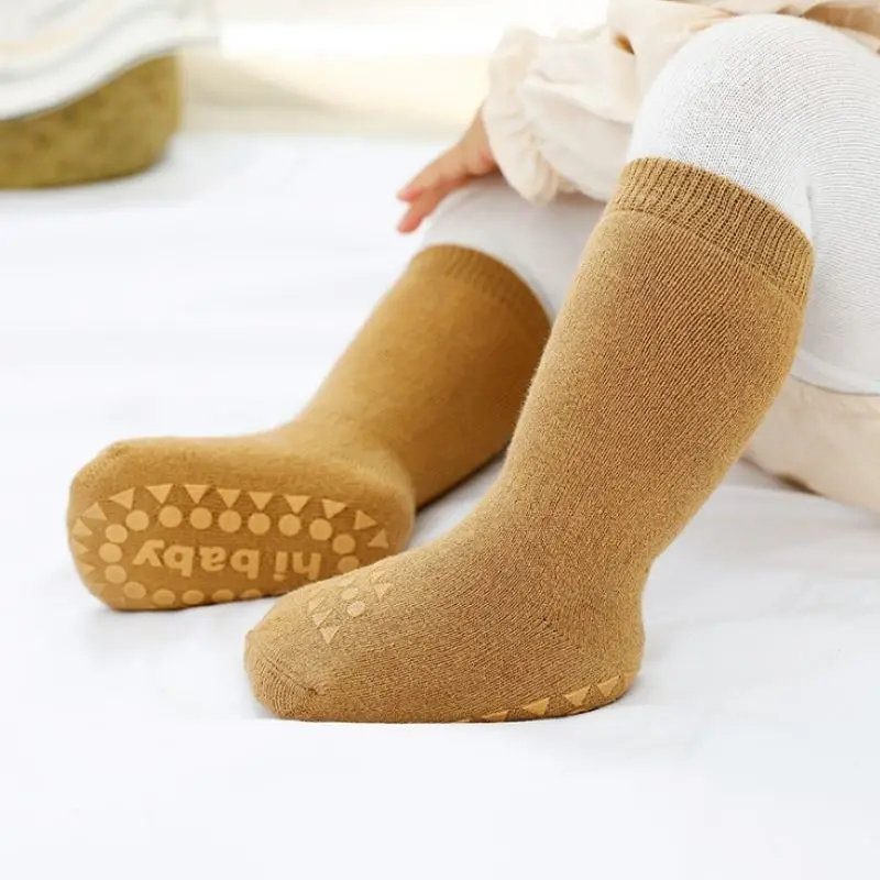 Baby winter Cotton Socks Shoes Non-slip Infant Walk Socks Shoes Toddler Floor Casual Toddler Anti-slip Socks Grip Slippers