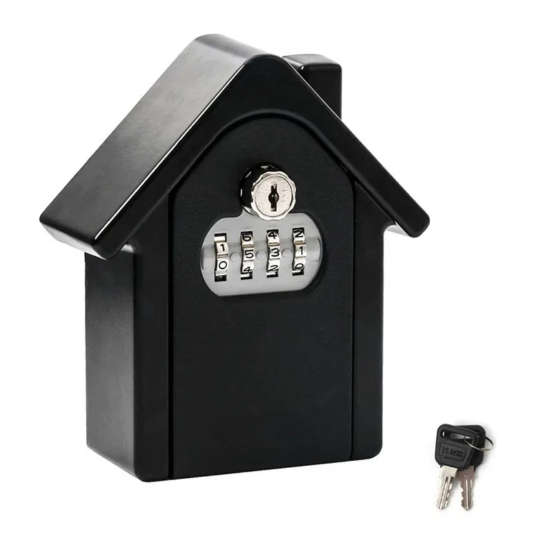 Coffre-fort à clés avec code BLOLock, coffret de rangement secret, 4 coffres-forts numériques pour armoire de maison