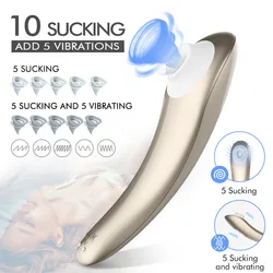 Clitoris Stimulator 10 Suction Powerful Modes Air Pulse Pressure Wave Technology Waterproof Silicone Sex Toys For Women Couples