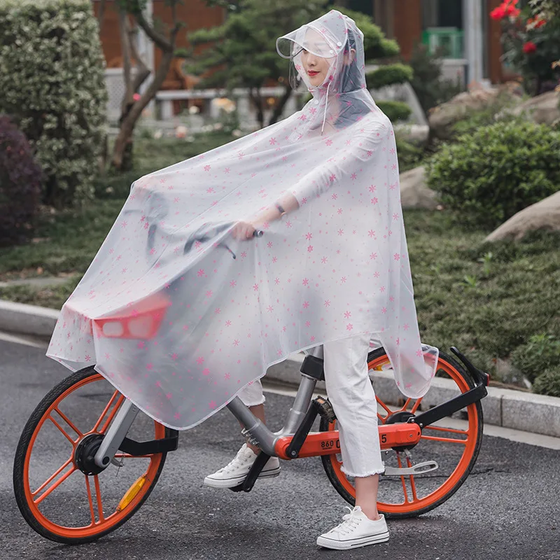 Manteau de pluie pour vélo, poncho à capuche, cape coupe-vent, couverture de vélo de mobilité, utili