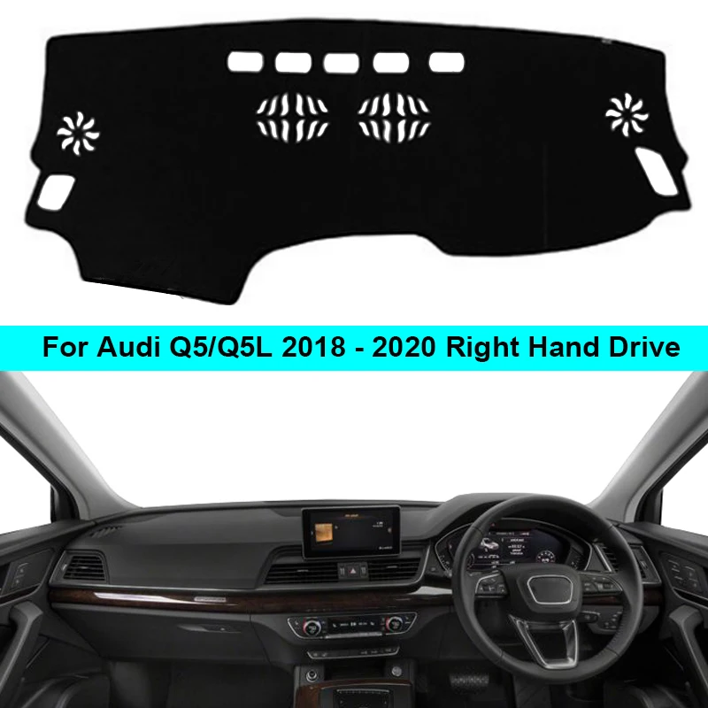 For Audi Q5 Q5L 2018 2019 2020 LHD RHD Car Dashboard Cover Dashmat Dash Mat Carpet Cape Layers Sun Shade Dash Board Cover