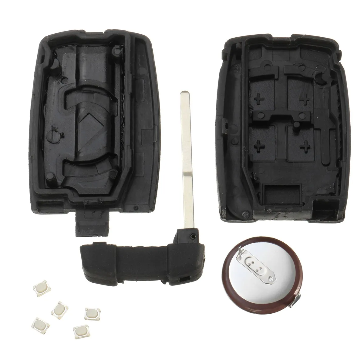 5 Button Remote Key Case/ Recase/ Battery Repair Kit For Land Rover Freelander 2