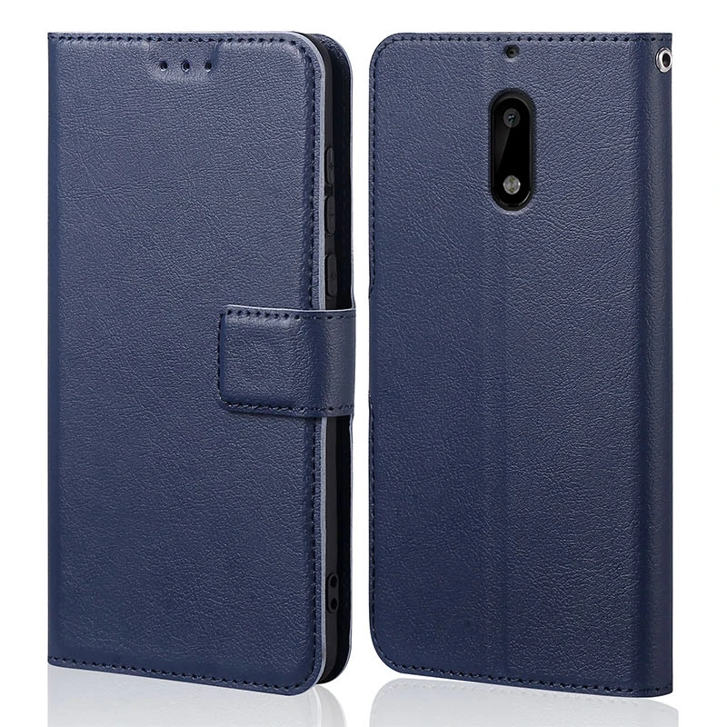 Silicone Flip Case for Nokia 6 2017 TA-1021 Luxury Wallet PU Leather Magnetic Phone Bags Cases for Nokia 6 with Card Holder