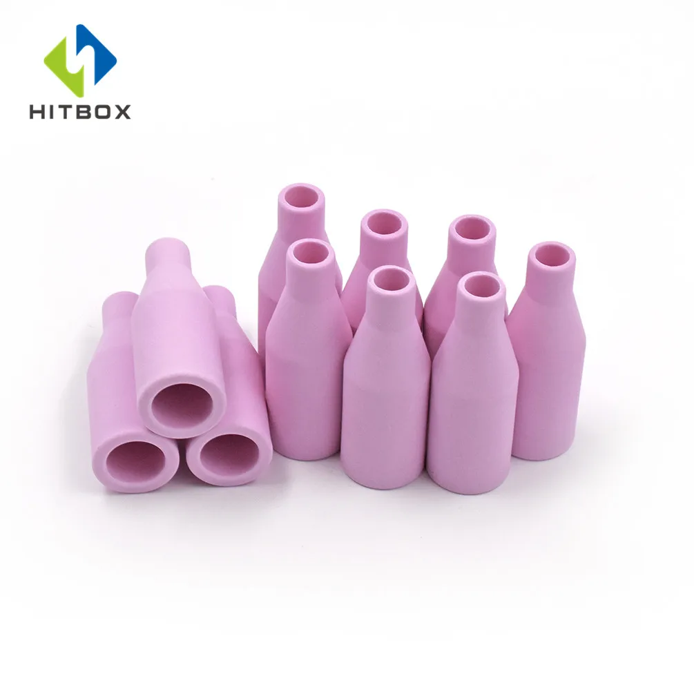 HITBOX Mig Set di ugelli 16 pezzi AK15 per saldatura Torch Cap Tip Contact 0.8mm MB15 accessori in ceramica