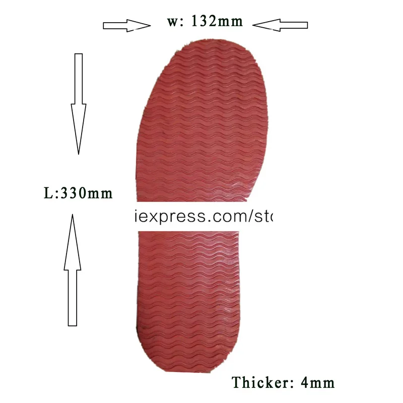 1 Pair DIY Rubber Full Sole Repair Shoes Tire Grain Wave Pattern Repair Worker Shoes Outsole 4mm Stick On Full Soles Heel Pads