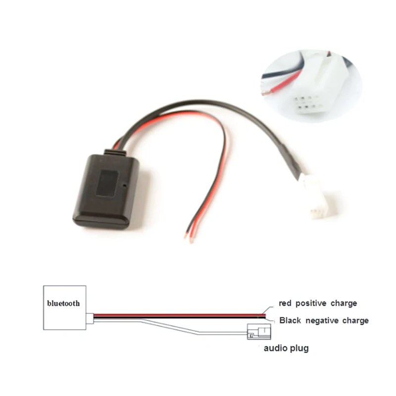 8Pins Bluetooth AUX Input Adapter Cable For Nissan X-Trail