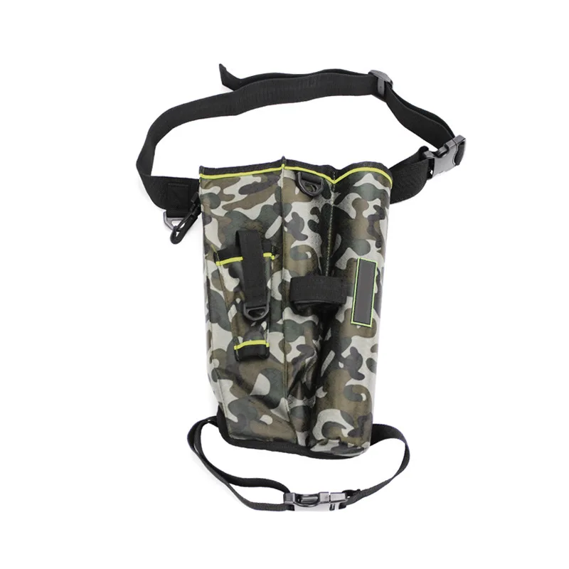 Lure leg wrap nylon insert rod waist bag mobile portable fishing  Oxford outdoor oblique span  tackle waterproof gear