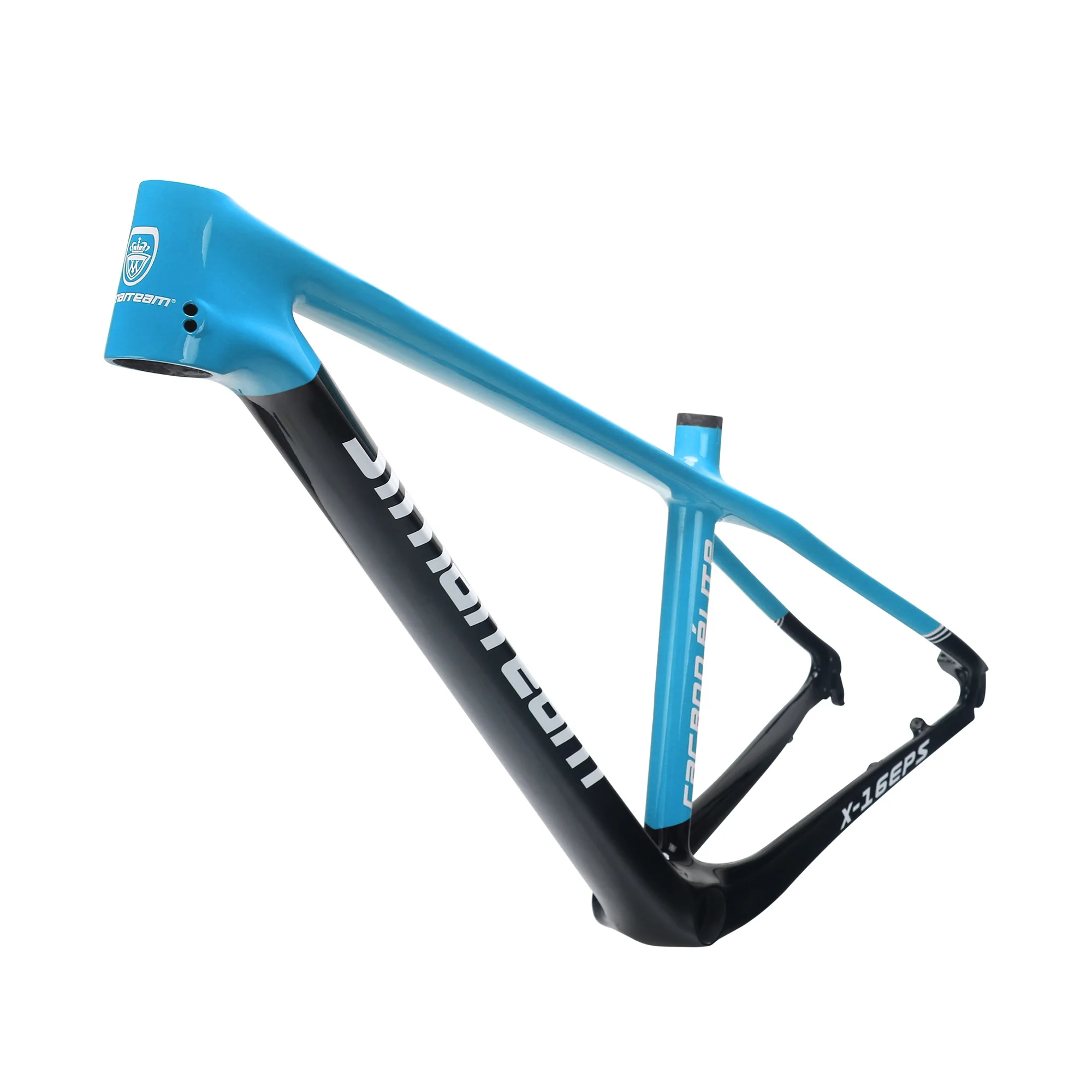 Jimiteam-Carbon Fiber Mountain Bike Frame, Quick Release Barrel Axle, Blue, X-16, 27.5 \