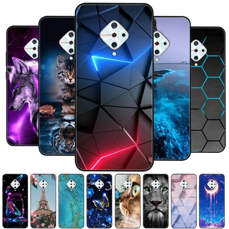 For vivo V17 Case Soft Silicone TPU Phone Cover For Vivo 1920 Case Coque For Vivo v17 Russia Vivo S1 Pro Funda V1945A Case