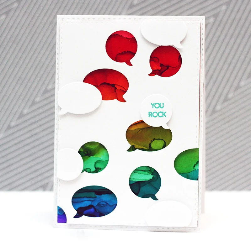 AliliArts Metal Cutting Dies Bubble dialog diy Scrapbooking Photo Album Decorative Embossing PaperCard Crafts Die 2020