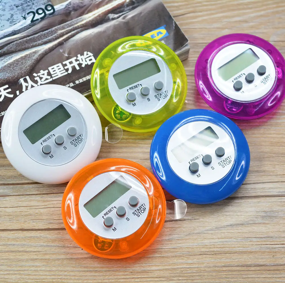 Digital LCD Kitchen Sports Countdown&up 99 Minute Timer Sports Training Alarm Clock Count Down Count Up Timer ( 5 Colour) W1E