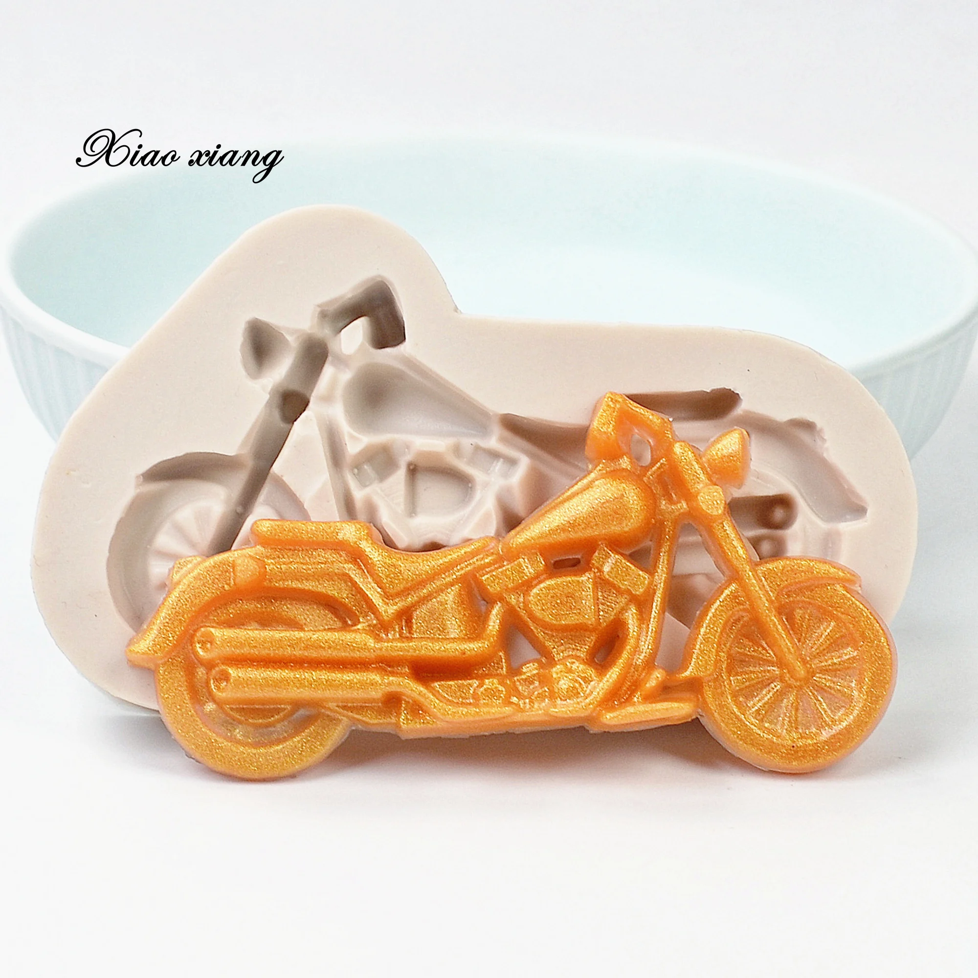 Motorcycle Silicone Mold Fondant Cake Decorating Tools Sugarcraft Chocolate Cakes Moulds Gum Cupcake Molds Bakeware M1980